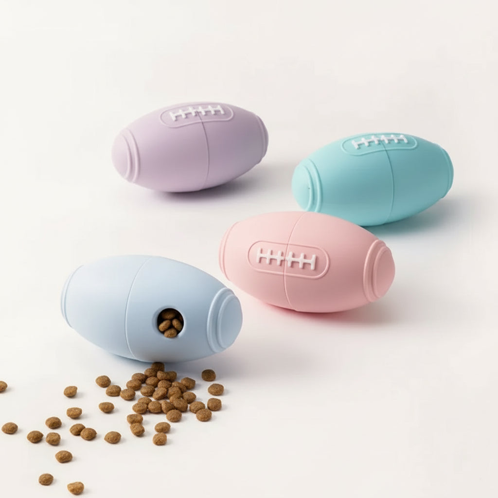 RugbyBite Silicone Treat Toy for Dogs