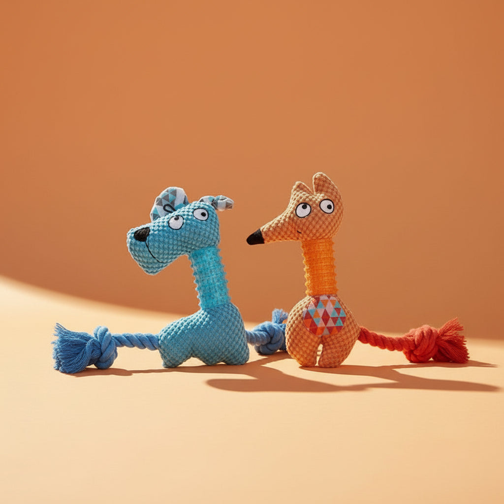 SillyNecks Blueberry Noodle & Tango Spice Pet Toy