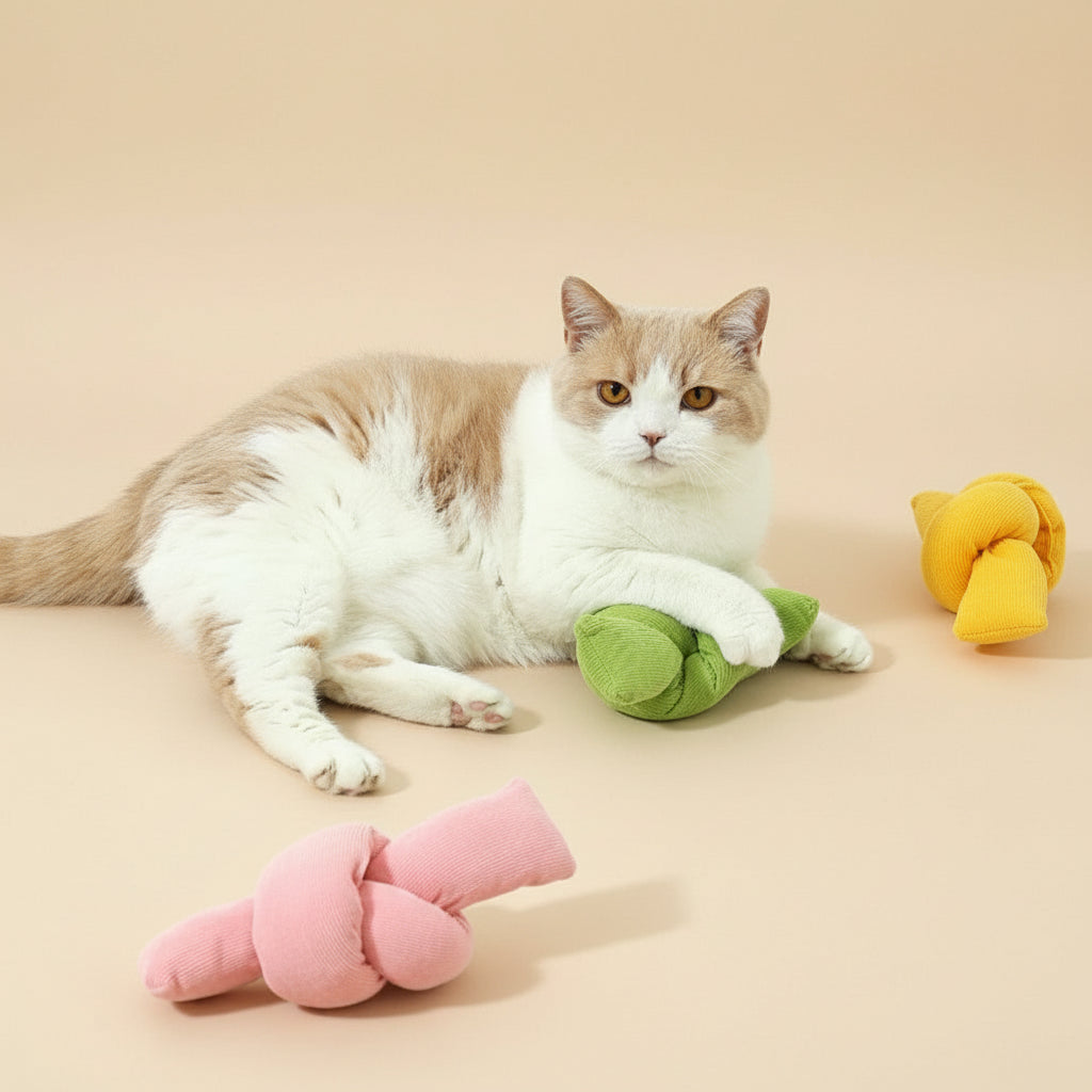 KnotPlay Natural Cotton Cat Tug